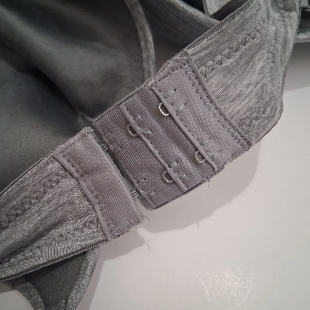 38D Silver Gray Padded Wired Bra